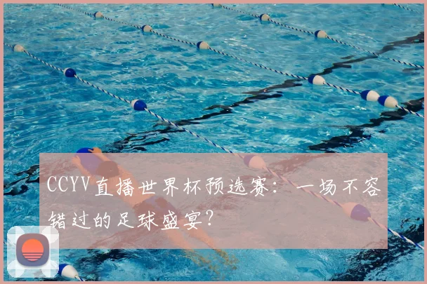 CCYV直播世界杯预选赛：一场不容错过的足球盛宴？